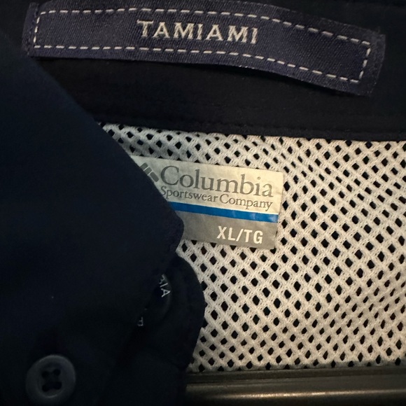 Columbia Blue Fishing Shirt Casual Button Down Shirt - XL - Picture 2 of 2